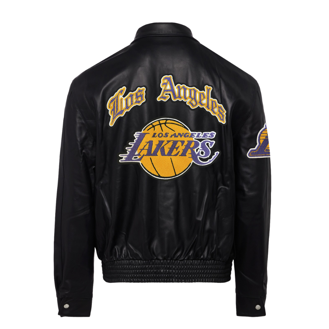 Los Angeles Lakers Full Leather Jacket Color