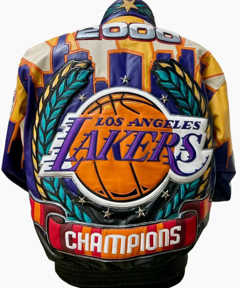 Los Angeles Lakers 2000 Championship Genuine Leather Jacket