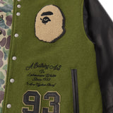 Jeff Hamilton x BAPE Wool & Leather Varsity Jacket