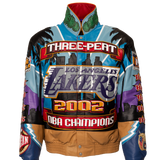Lakers 2002 3-Peat NBA Championship Genuine Leather Jacket