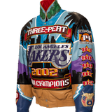 Lakers 2002 3-Peat NBA Championship Genuine Leather Jacket
