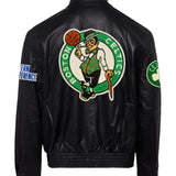 Boston Celtics Full Leather Jacket Black