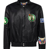 Boston Celtics Full Leather Jacket Black
