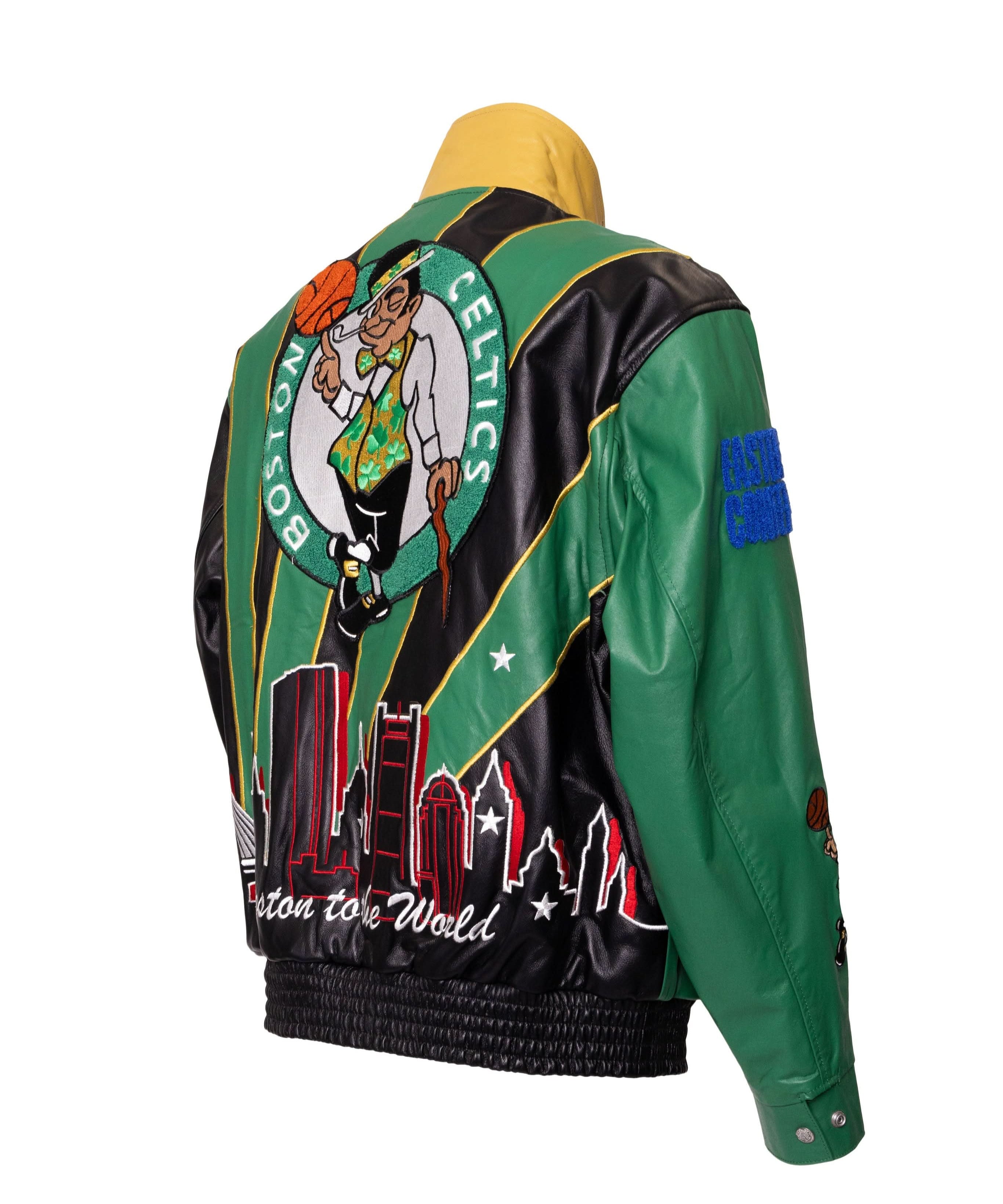 2024 NBA Champion Boston Celtics Skyline Full Leather Championship Jacket