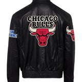 Chicago Bulls Full Leather Jacket Black