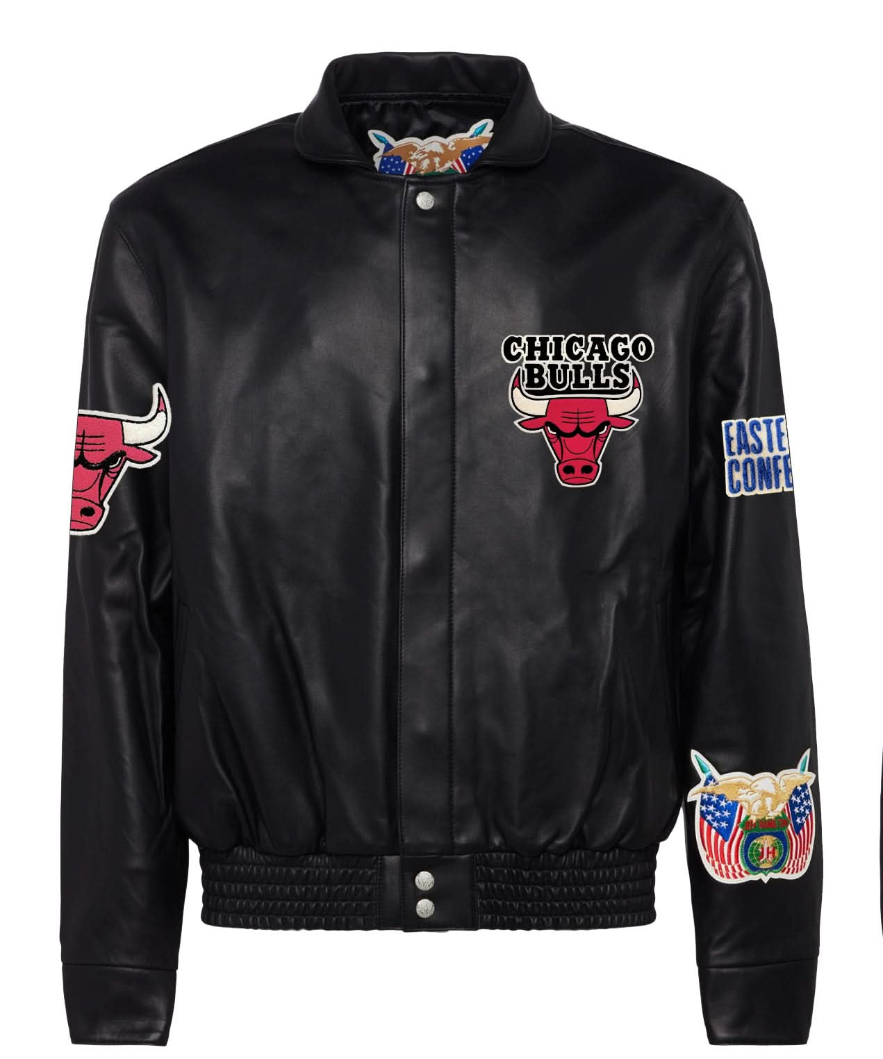 Chicago Bulls Full Leather Jacket Black