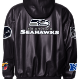 Seattle Seahawks Lightweight Vegan Zip-Up Hooded Jacket