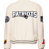 New England Patriots Wool Old English Jacket White