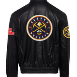 Denver Nuggets Full Leather Jacket Black