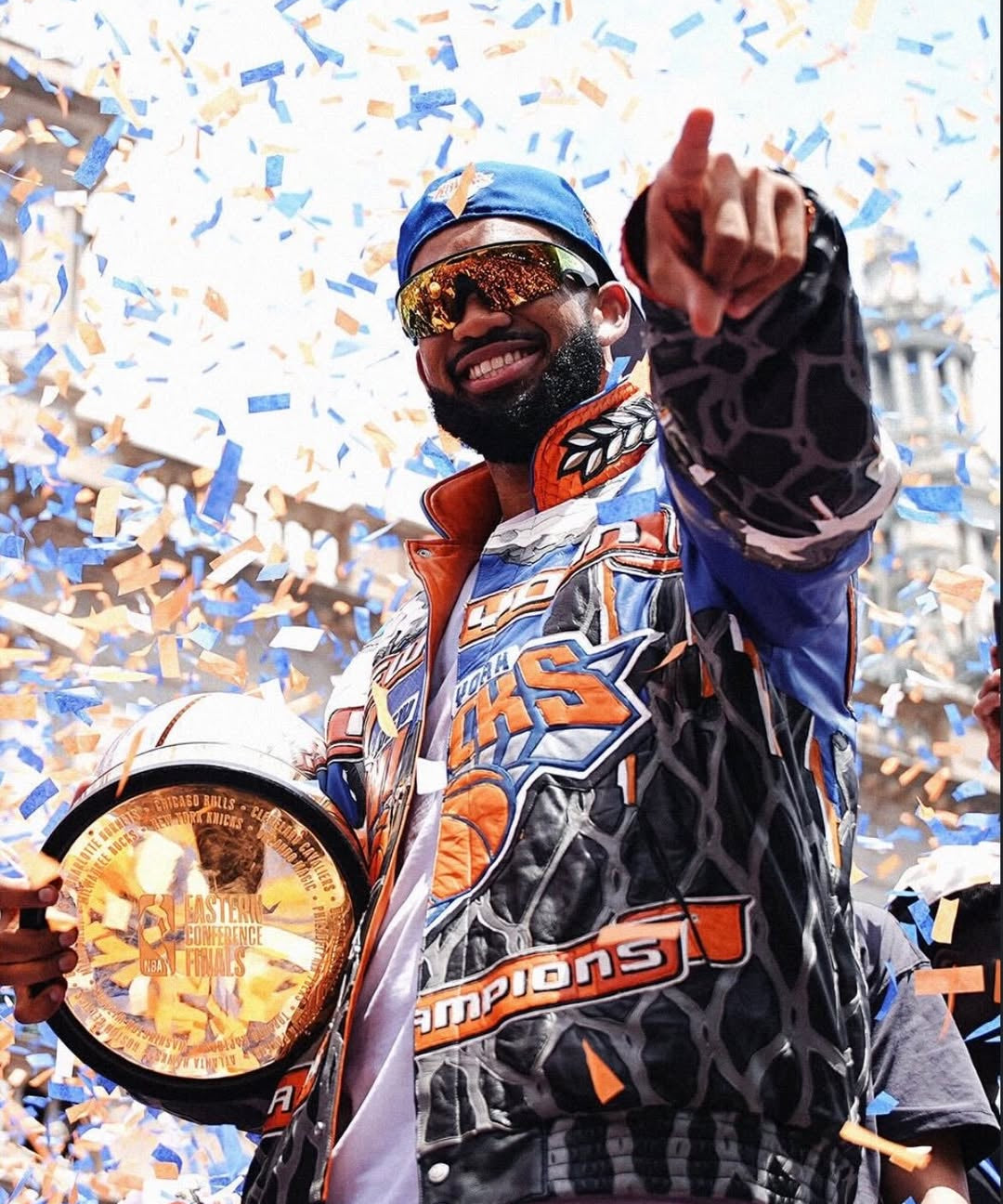 New York Knicks 2026 NBA Champions Italian lambskin Leather Jacket