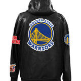 Golden State Warriors Lightweight Vegan Zip-Up Hooded Jacket