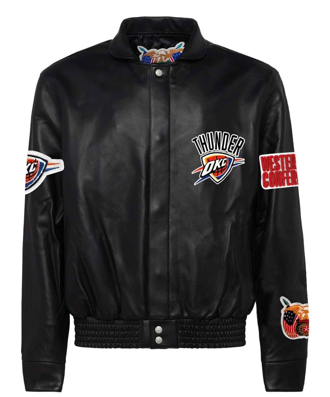 Oklahoma City Thunder Full Leather Jacket Black