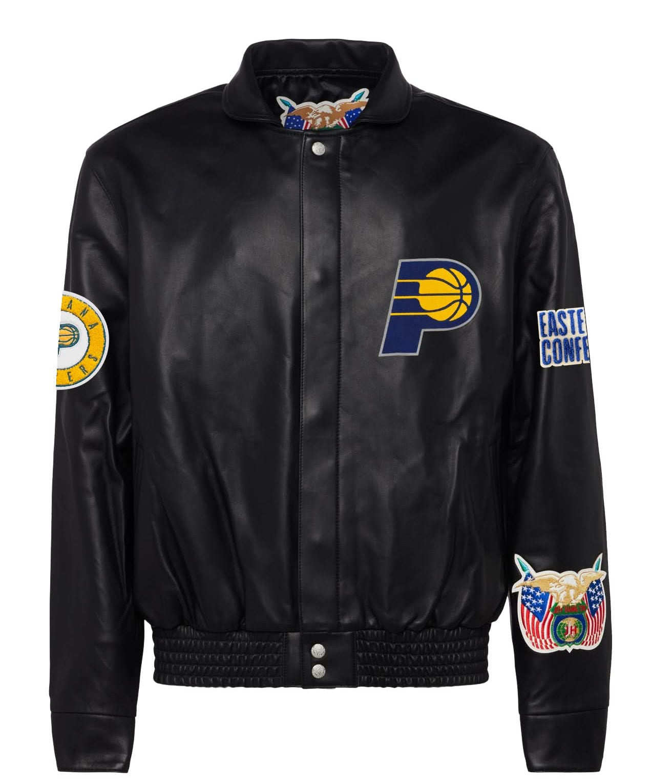 Indiana Pacers Full Leather Jacket Black