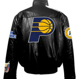 Indiana Pacers Full Leather Puffer Jacket