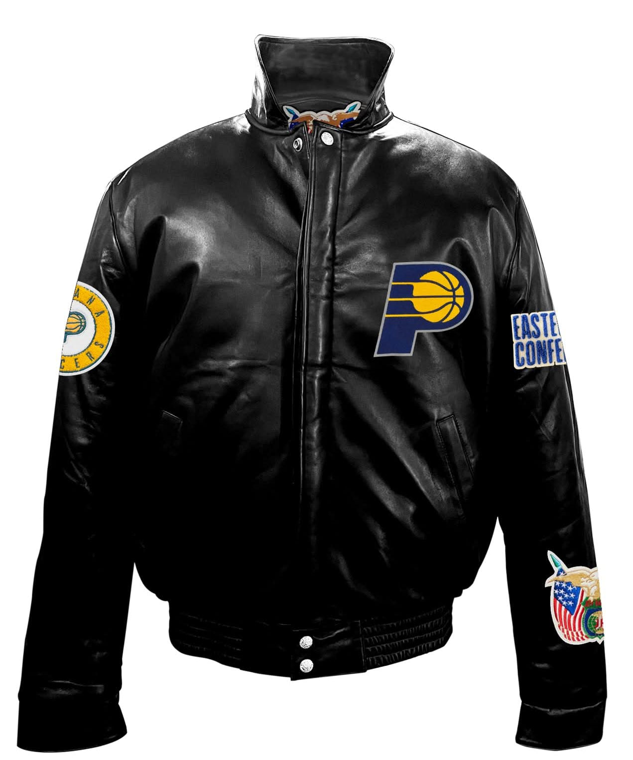 Indiana Pacers Full Leather Puffer Jacket