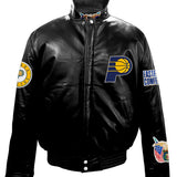 Indiana Pacers Full Leather Puffer Jacket