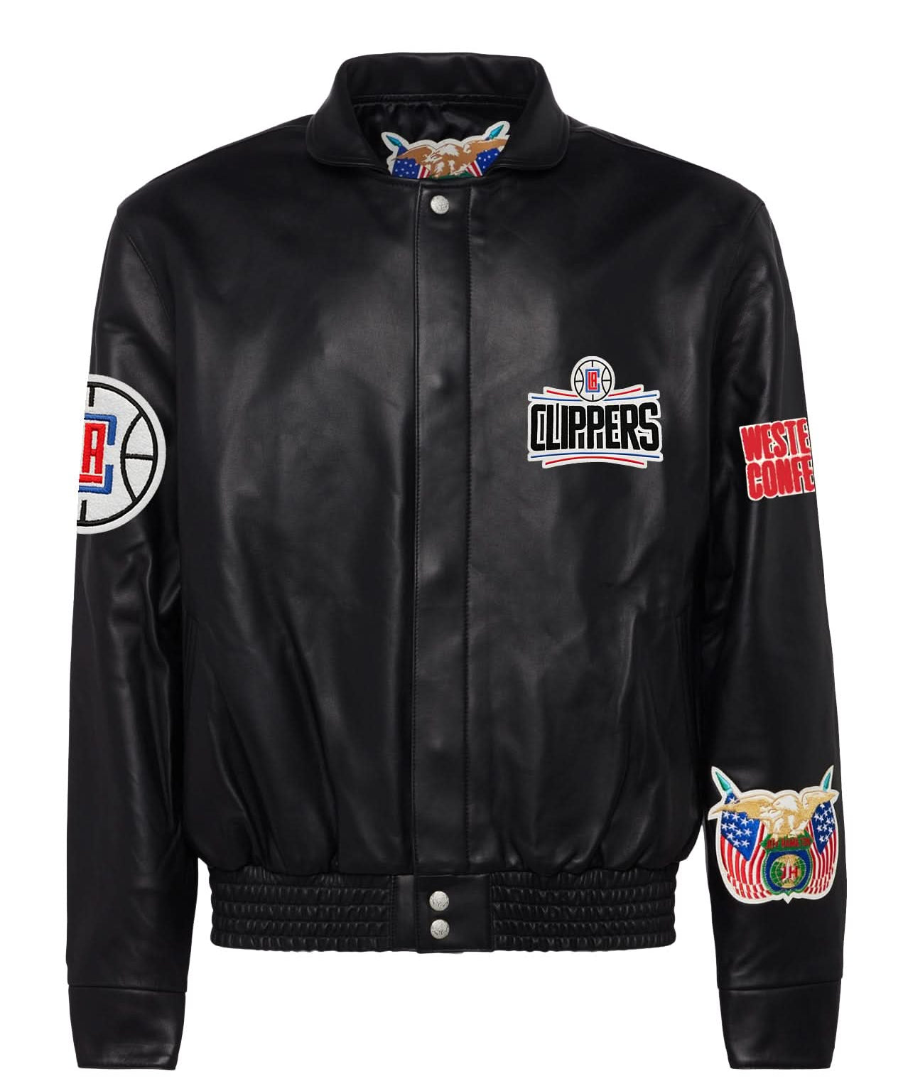 Los Angeles Clippers Full Leather Jacket Black