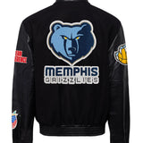 Memphis Grizzlies Wool & Leather Jacket Black