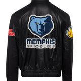 Memphis Grizzlies Full Leather Jacket Black