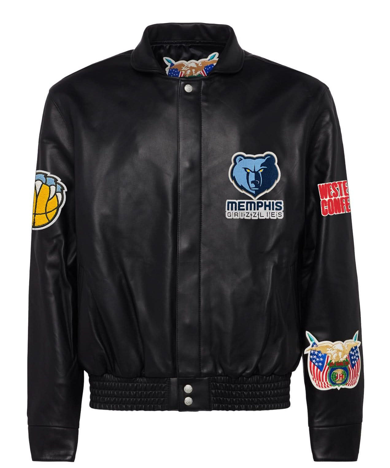 Memphis Grizzlies Full Leather Jacket Black