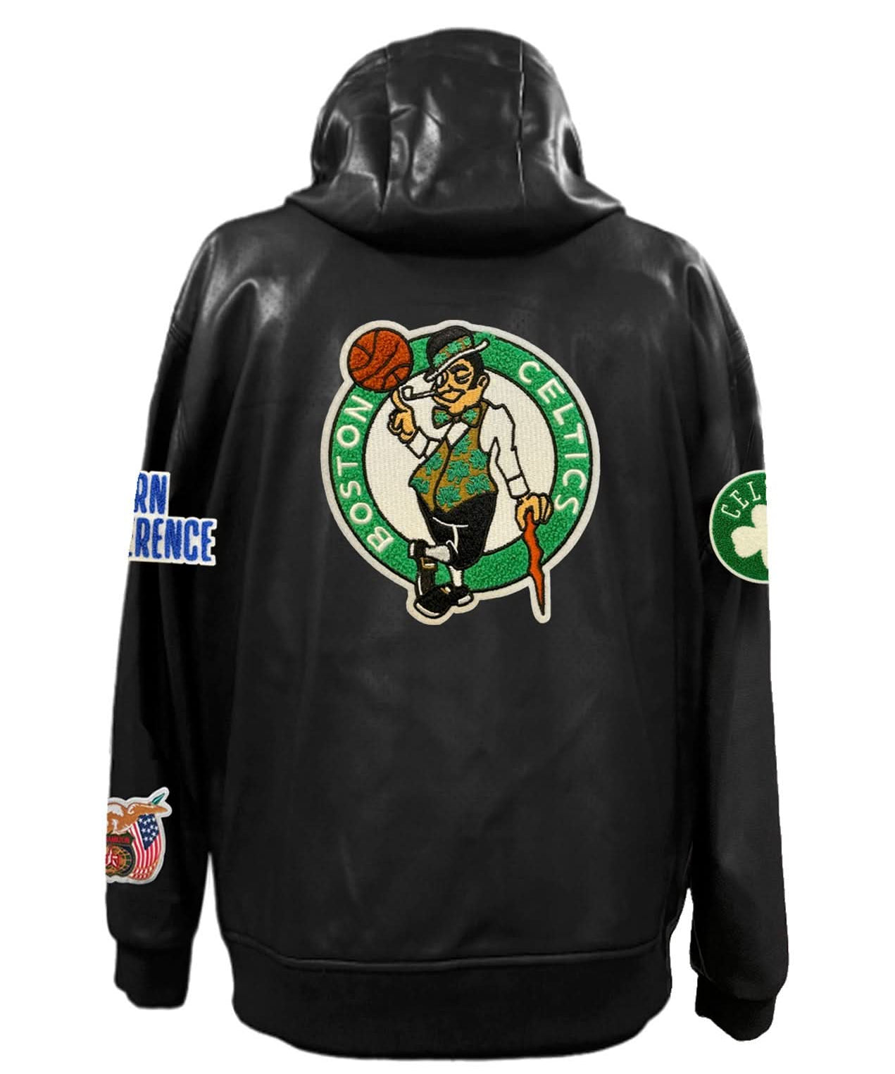 Boston Celtics Lightweight Vegan Zip-Up Hooded Jacket