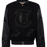 Oklahoma City Thunder Wool & Leather Old English Varsity Jacket