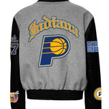 Indiana Pacers Wool & Leather Old English Varsity Jacket