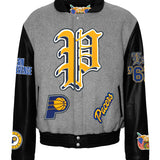 Indiana Pacers Wool & Leather Old English Varsity Jacket