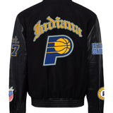 Indiana Pacers Wool & Leather Old English Varsity Jacket