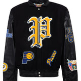 Indiana Pacers Wool & Leather Old English Varsity Jacket
