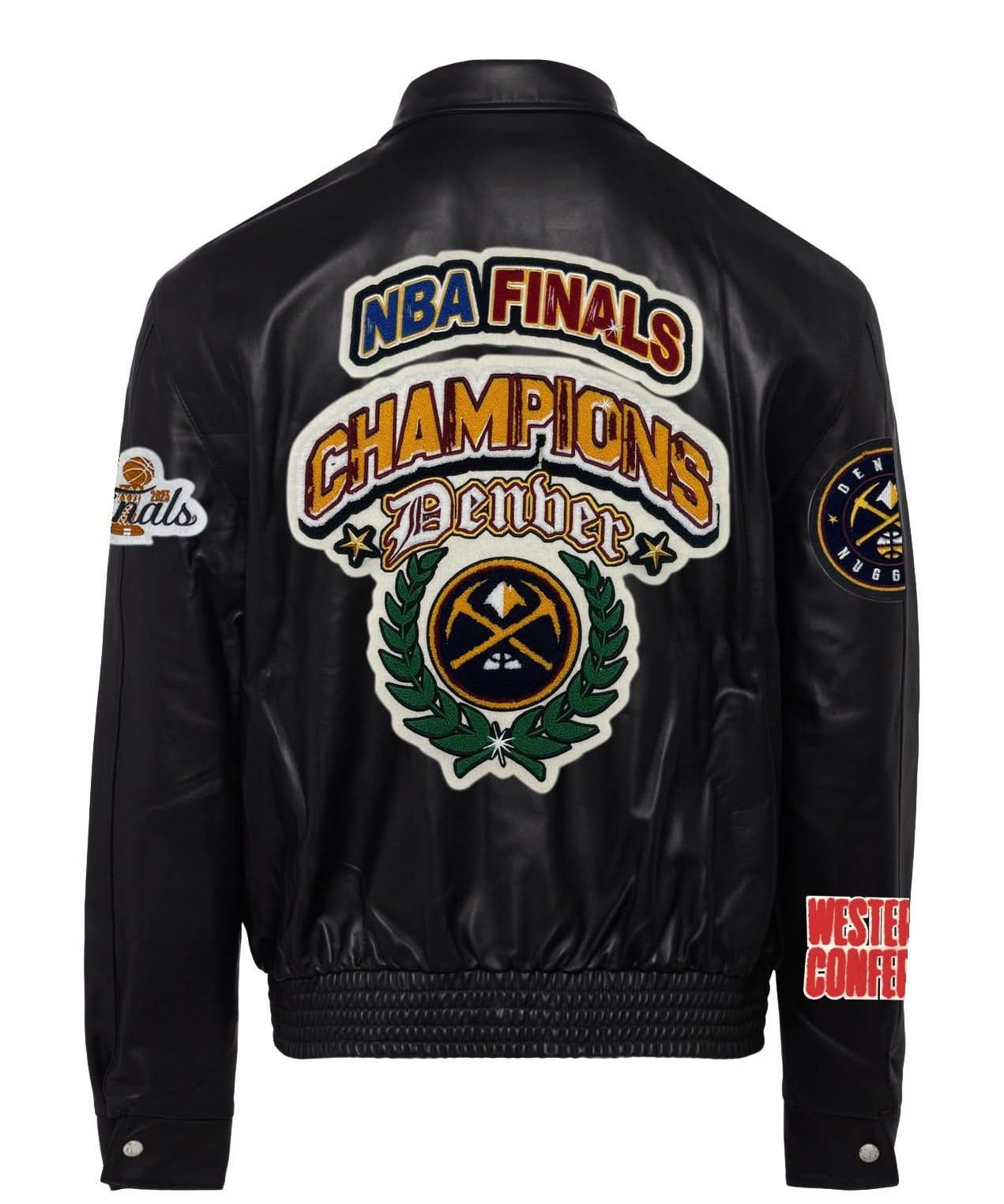 Denver Nuggets NBA Championship Leather Jacket