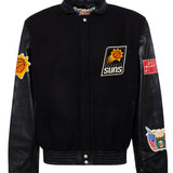 Phoenix Suns Wool & Leather Jacket Black