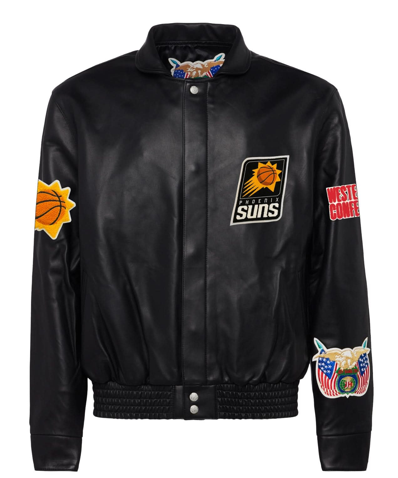 Phoenix Suns Full Leather Jacket Black