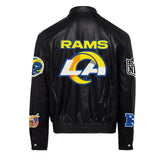 Los Angeles Rams Full Leather Jacket Black