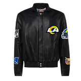 Los Angeles Rams Full Leather Jacket Black