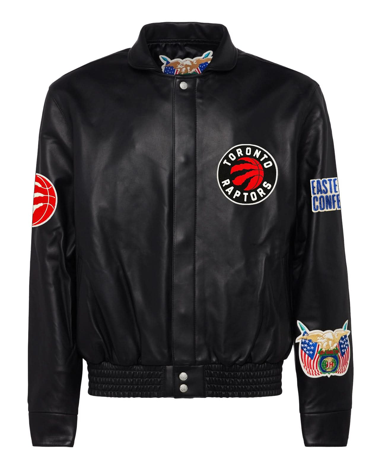 Toronto Raptors Full Leather Jacket Black