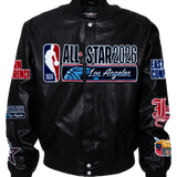 All-Star 2026 Black Vegan Leather Jacket