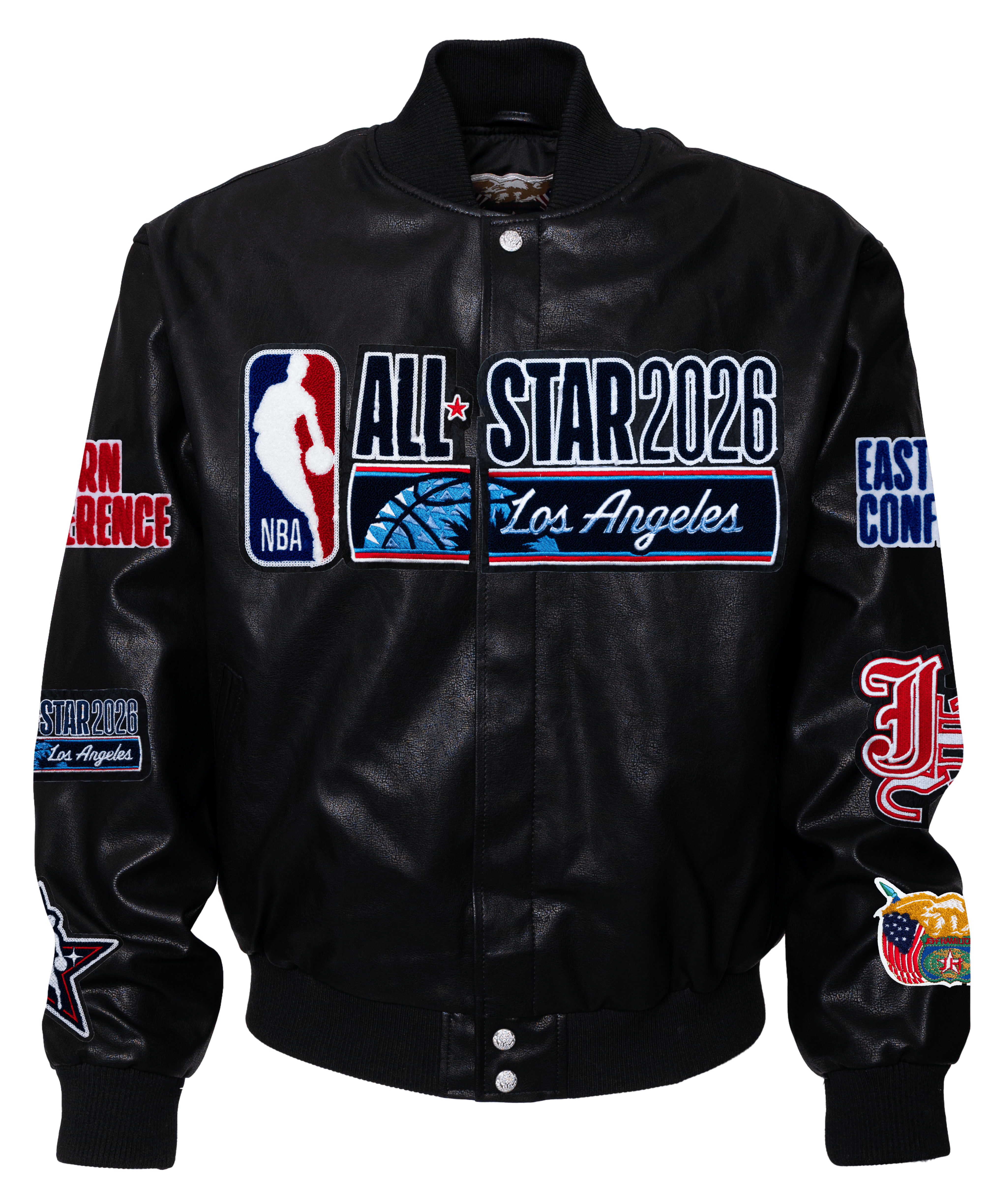 All-Star 2026 Black Vegan Leather Jacket