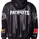 New England Patriots Lightweight Vegan Zip-Up Hooded Jacket