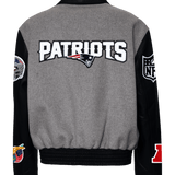 New England Patriots Wool & Leather Varsity Jacket
