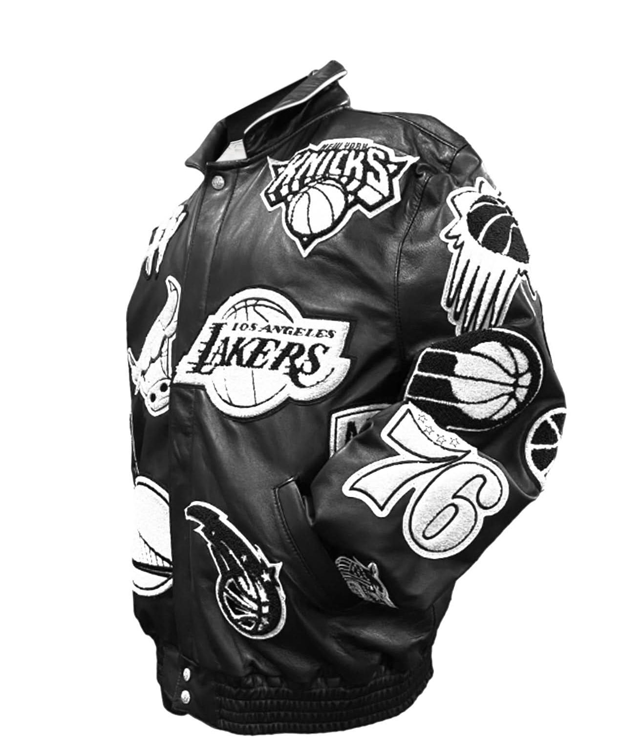 Limited Edition 50th Anniversary of Hip-Hop NBA Collage Full Leather Black & White