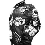 Limited Edition 50th Anniversary of Hip-Hop NBA Collage Full Leather Black & White