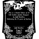 Limited Edition 50th Anniversary of Hip-Hop NBA Collage Full Leather Black & White