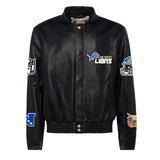 Detroit Lions Full Leather Jacket Black
