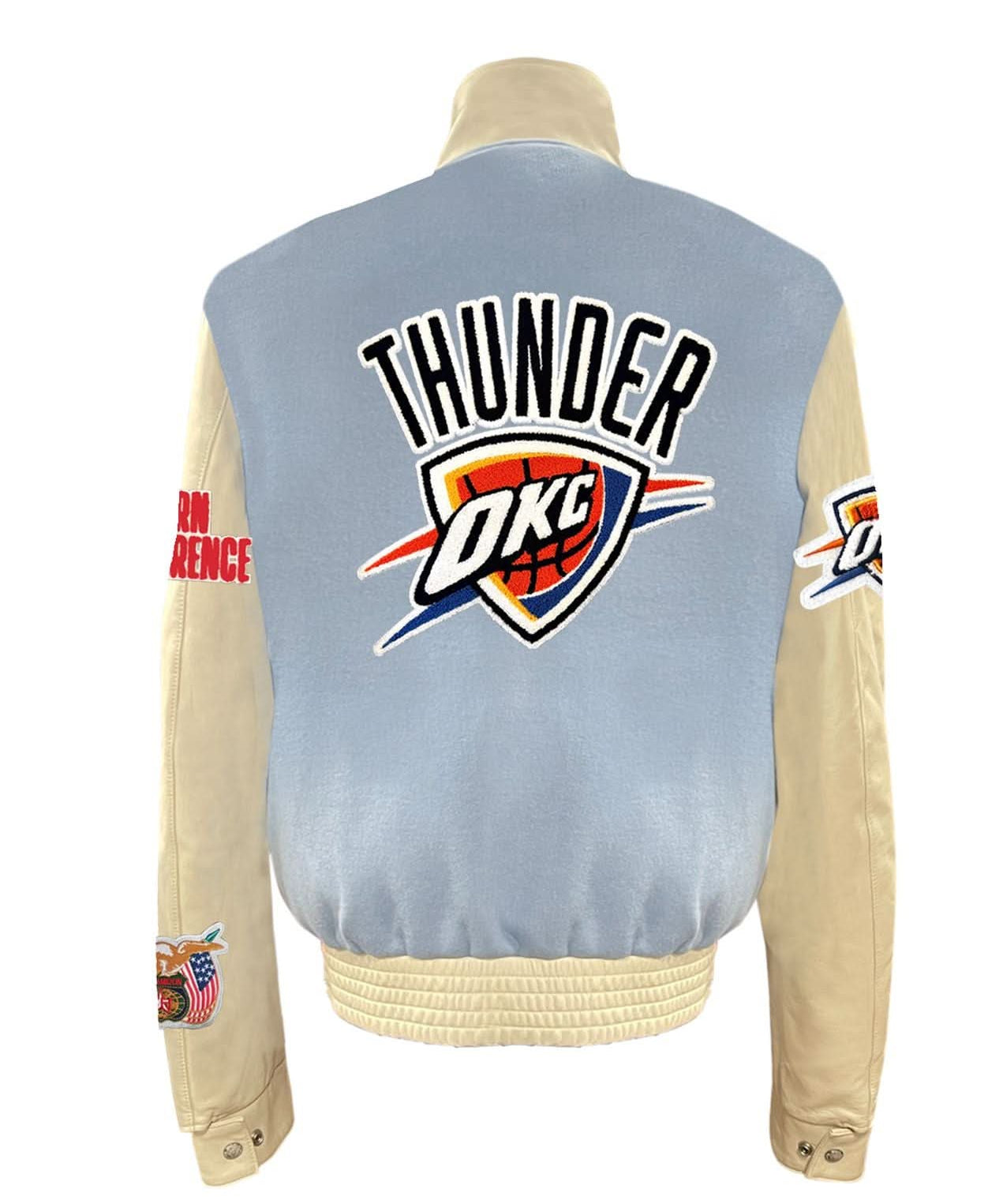 Oklahoma City Thunder Wool & Leather Varsity Jacket