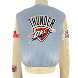 Oklahoma City Thunder Wool & Leather Varsity Jacket