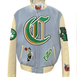 Boston Celtics Wool & Leather Old English Varsity Jacket