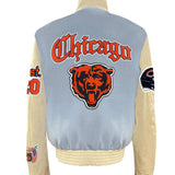 Chicago Bears Wool & Leather Old English Varsity Jacket