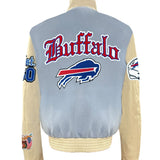 Buffalo Bills Wool & Leather Old English Varsity Jacket