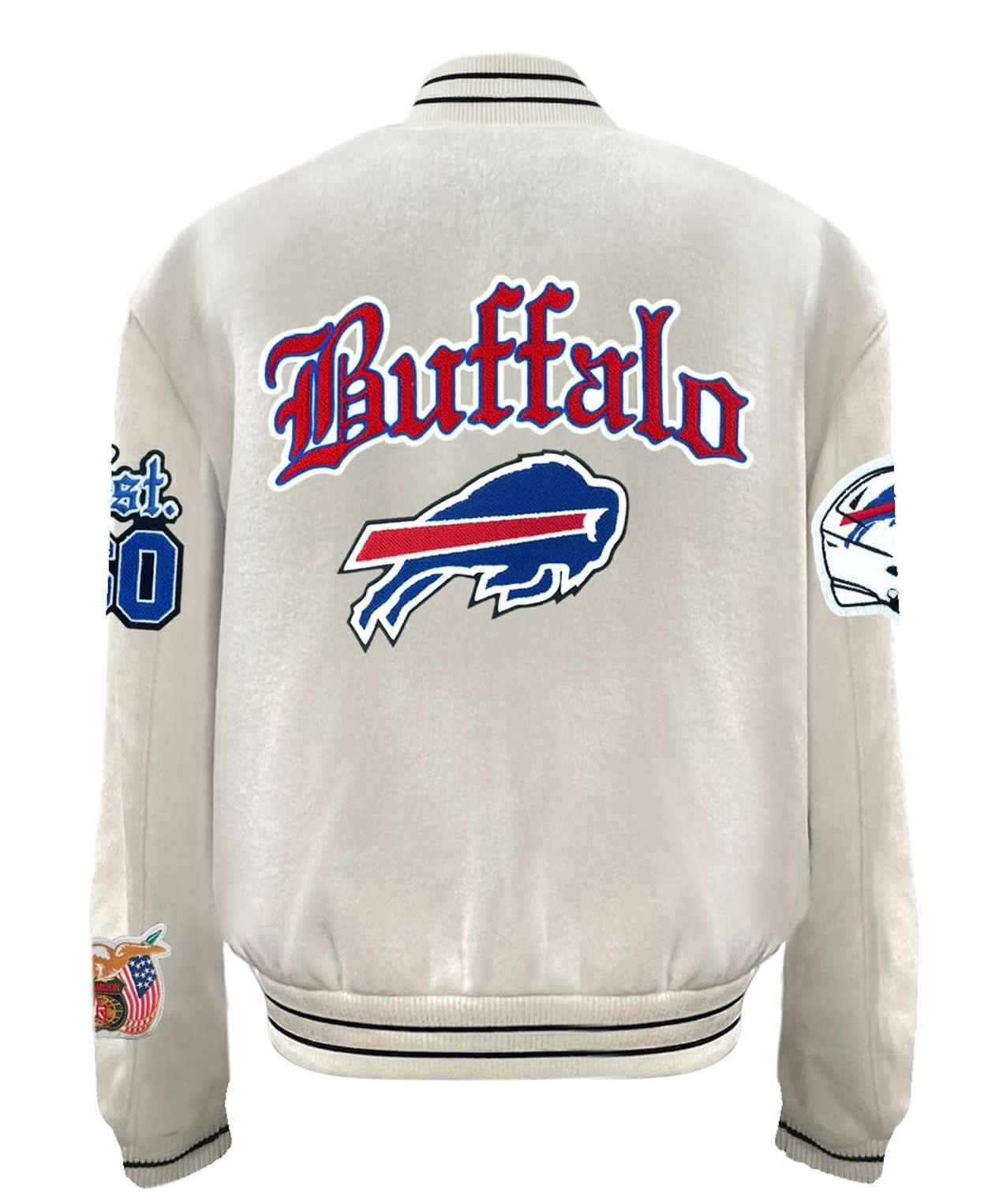 Buffalo Bills Wool Old English Varsity Jacket